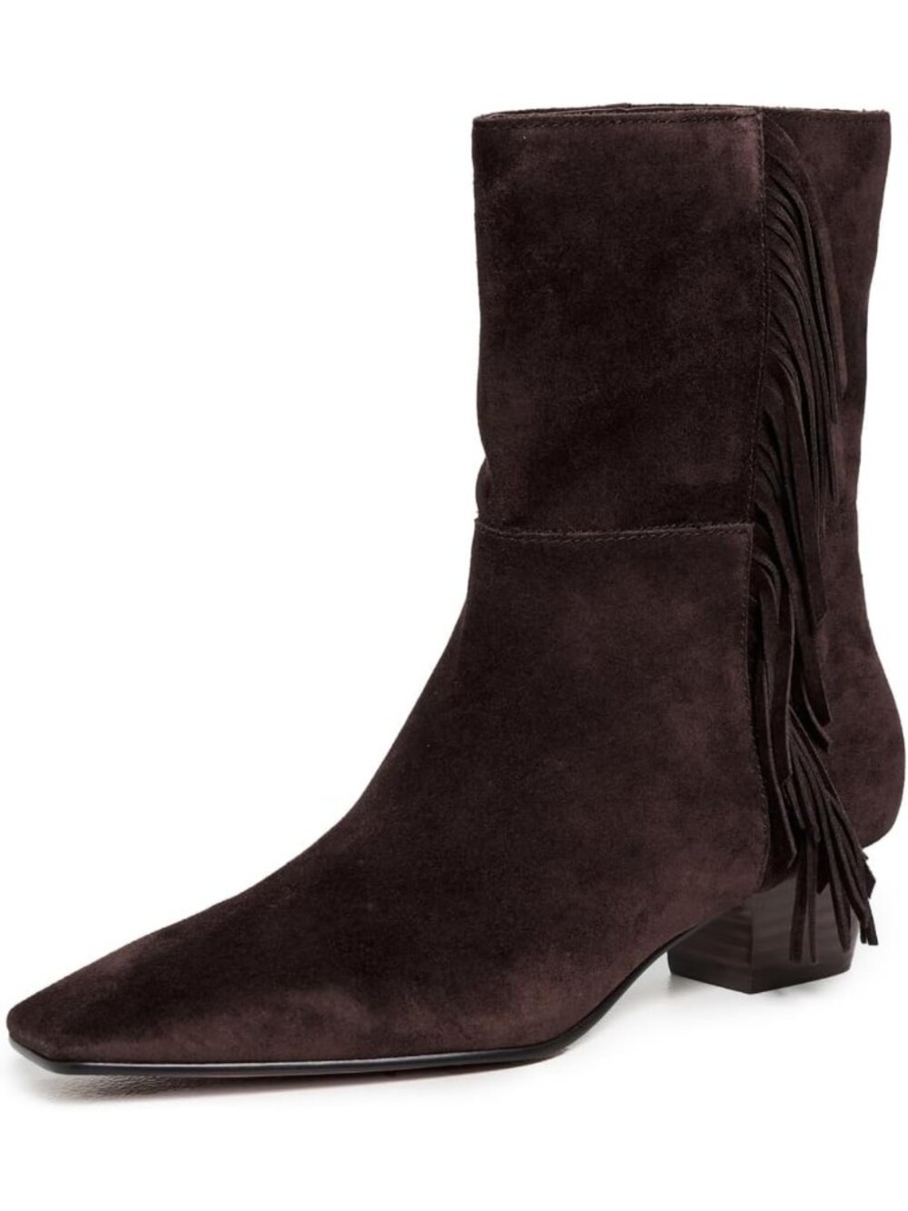 Chic Suede Fringed Ankle Boots for Women - Stylish & Versatile Footwear
